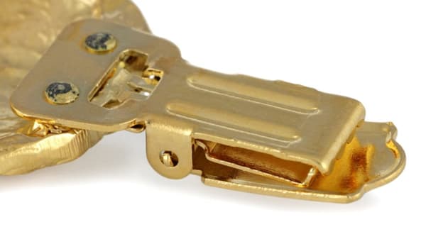 Norwich Terrier - broche med clips, guldbelagt startnummerholder, elegant hundeudstillingsnål fra Art-Dog