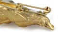 Miniatyrbillede 9 af 11: Norwich Terrier - broche med clips, guldbelagt startnummerholder, elegant hundeudstillingsnål fra Art-Dog