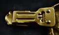 Miniatyrbillede 10 af 11: Norwich Terrier - broche med clips, guldbelagt startnummerholder, elegant hundeudstillingsnål fra Art-Dog