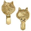Miniatyrbillede 1 af 11: Norwich Terrier - broche med clips, guldbelagt startnummerholder, elegant hundeudstillingsnål fra Art-Dog