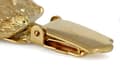 Miniatyrbillede 6 af 11: Bouvier des Flandres - broche med clips, guldbelagt holder til startnummer, elegant nål til hundeudstilling af Art-Dog
