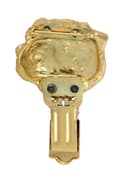 Miniatyrbillede 3 af 11: Norfolk Terrier - broche med clips, guldbelagt startnummerholder, elegant hundeudstillingsnål fra Art-Dog