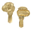 Miniatyrbillede 1 af 11: Bullmastiff, Bulmastiff - broche med clips, forgyldt holder til et startnummer, en gave til en hundeudstilling af Art-Dog
