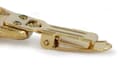Miniatyrbillede 8 af 11: Japanese Chin, Japanese Spaniel - broche med clips, forgyldt startnummerholder, gave til hundeudstilling af Art-Dog
