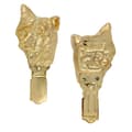 Miniatyrbillede 1 af 11: Japanese Chin, Japanese Spaniel - broche med clips, forgyldt startnummerholder, gave til hundeudstilling af Art-Dog