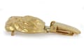 Miniatyrbillede 6 af 11: Brussels Griffon, Griffon bruxellois - broche med clips, forgyldt startnummerholder, gave til en hundeudstilling af Art-Dog