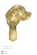 Miniatyrbillede 5 af 11: Beagle - broche med clips, guldbelagt startnummerholder, gave til hundeudstilling af Art-Dog