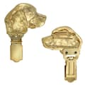 Miniatyrbillede 1 af 11: Beagle - broche med clips, guldbelagt startnummerholder, gave til hundeudstilling af Art-Dog