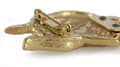 Miniatyrbillede 9 af 11: Boxer, Boxer - broche med clips, forgyldt holder til et startnummer, en gave til en hundeudstilling af Art-Dog