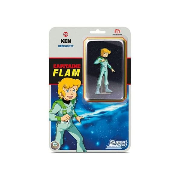 Capitaine Flam Pin's Blisterkort Ken 10,5cm