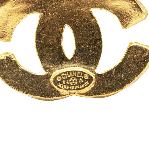 Pre-owned Chanel Gold Plated Triple CC Brooch Gold