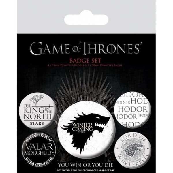 Game of Thrones Winter is Coming Badges