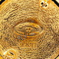 Miniatyrbilde 3 av 3: Pre-owned Chanel Gold Plated CC Round Brooch Gold