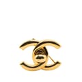 Miniatyrbilde 1 av 4: Pre-owned Chanel Gold Plated CC Turn-Lock Brooch Gold