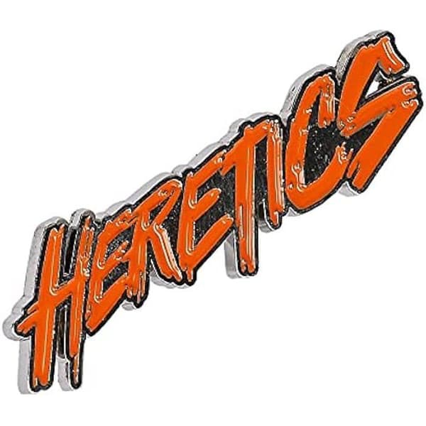 Blisterpack med 8 Team Heretics Pins - SAFTA - 80 x 180 mm - Hög kvalitet - Maximalt motstånd - Svart - Blandat