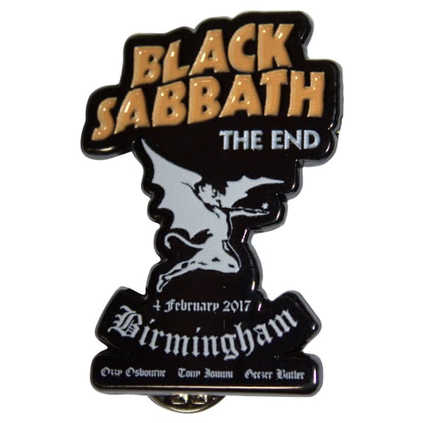 Black Sabbath The End Pin Badge One Size