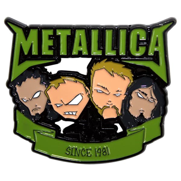 Metallica Since 1981 Heads Pin Badge One Size