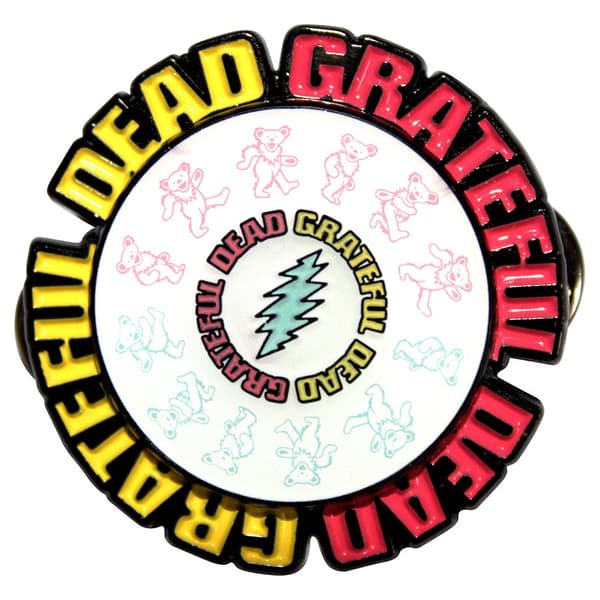 Grateful Dead Spinning Emblem Pin Badge One Size