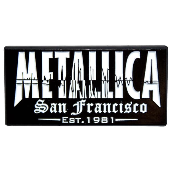 Metallica Quake Band Logo Pin Badge One Size