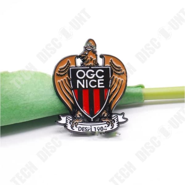 TD® Brosch-Fransk Nice Football Club Badge Pin Fotbollsfans Perifera modekläder Smycken Accessoarer