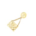 Miniatyrbilde 1 av 3: Pre-owned Chanel Gold Plated CC Quilted Flap Bag Brooch Gold