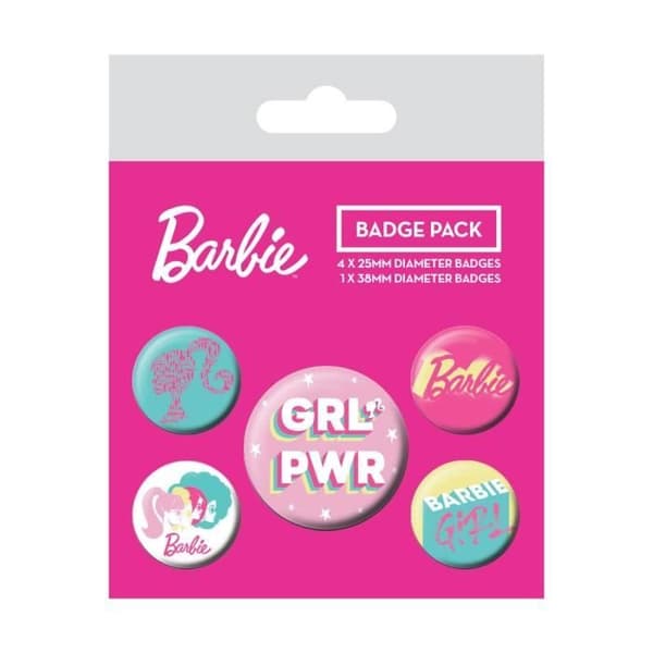 Pyramid International - Barbie - Paket med 5 knappar Girl Power