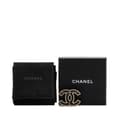 Miniatyrbillede 4 af 4: Pre-owned Chanel Gold Plated CC Crystal Brooch Gold