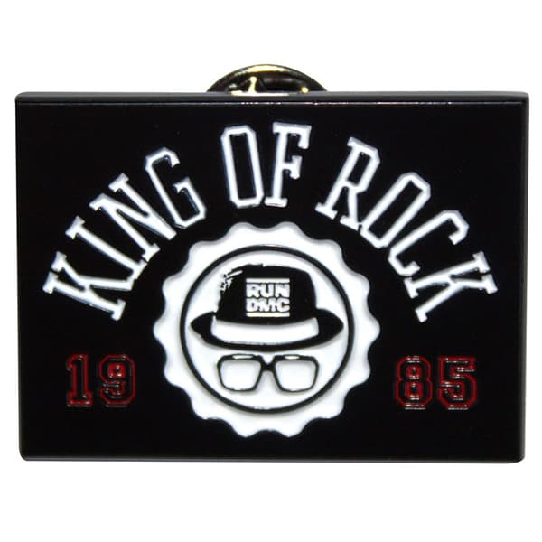 Run DMC King Of Rock Pin Badge One Size