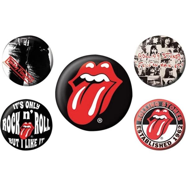 Märken - Rolling Stones - Badge Pack - Innovativ design - Blandat - Vuxen