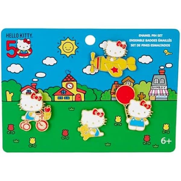 Pin's emaljerade - LOUNGEFLY - Hello Kitty - 50-årsjubileum - 3 cm - Unisex