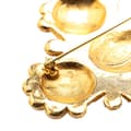 Miniatyrbillede 4 af 4: Pre-owned Chanel Gold Plated Lion Logo Cross Brooch Gold