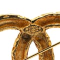 Miniatyrbillede 3 af 5: Pre-owned Chanel Gold Plated CC Logo Brooch Gold