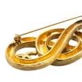 Miniatyrbillede 4 af 5: Pre-owned Chanel Gold Plated Infinity CC Brooch Gold