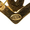 Pikkukuva 3 / 5: Pre-owned Chanel Gold Plated CC Heart Brooch Gold