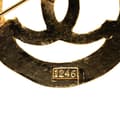Pikkukuva 3 / 5: Pre-owned Chanel Gold Plated CC Brooch Gold