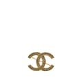 Miniatyrbilde 1 av 4: Pre-owned Chanel Gold Plated Rhinestone CC Brooch Gold