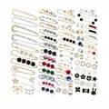 Miniatyrbild 1 av 7: Lollanda Broschknappar 80-pack – Pärlsäkerhetsnålar för damkläder, justerbar midjebrosch