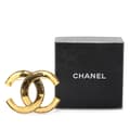 Miniatyrbillede 5 af 5: Pre-owned Chanel Gold Plated CC Brooch Gold
