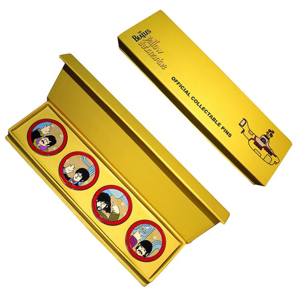 The Beatles Yellow Submarine Portholes Boxed Pin Badge Set One Size