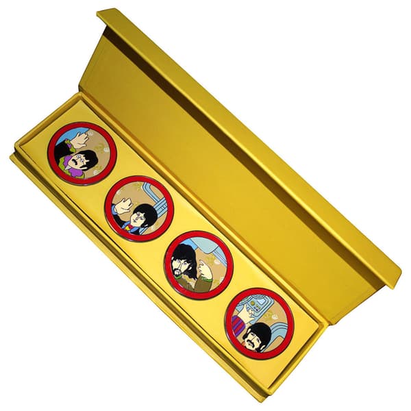 The Beatles Yellow Submarine Portholes Boxed Pin Badge Set One Size