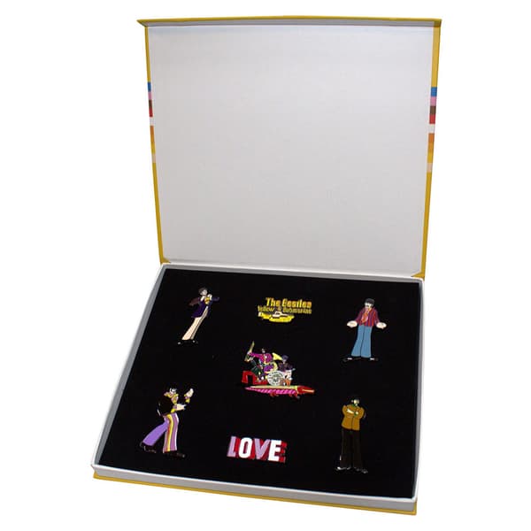 The Beatles Yellow Submarine Band Boxed Pin Badge Set One Size