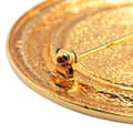 Pikkukuva 4 / 4: Pre-owned Chanel Gold Plated 31 Rue Cambon Round Brooch Gold