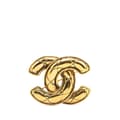 Pikkukuva 1 / 3: Pre-owned Chanel Gold Plated CC Quilted Brooch Gold