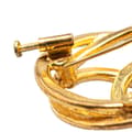 Miniatyrbillede 4 af 5: Pre-owned Chanel Gold Plated CC Round Brooch Gold