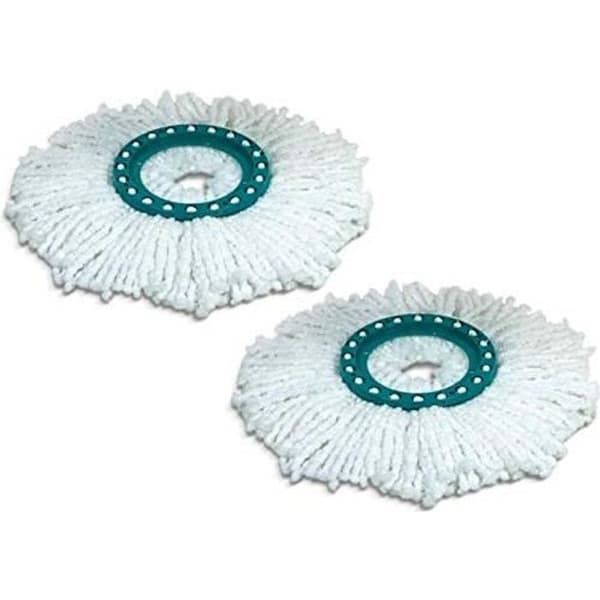 Leifheit 52094 Set med två ersättningshuvuden för Combi-Twist Mop, Plast, Vit, One Size 52094