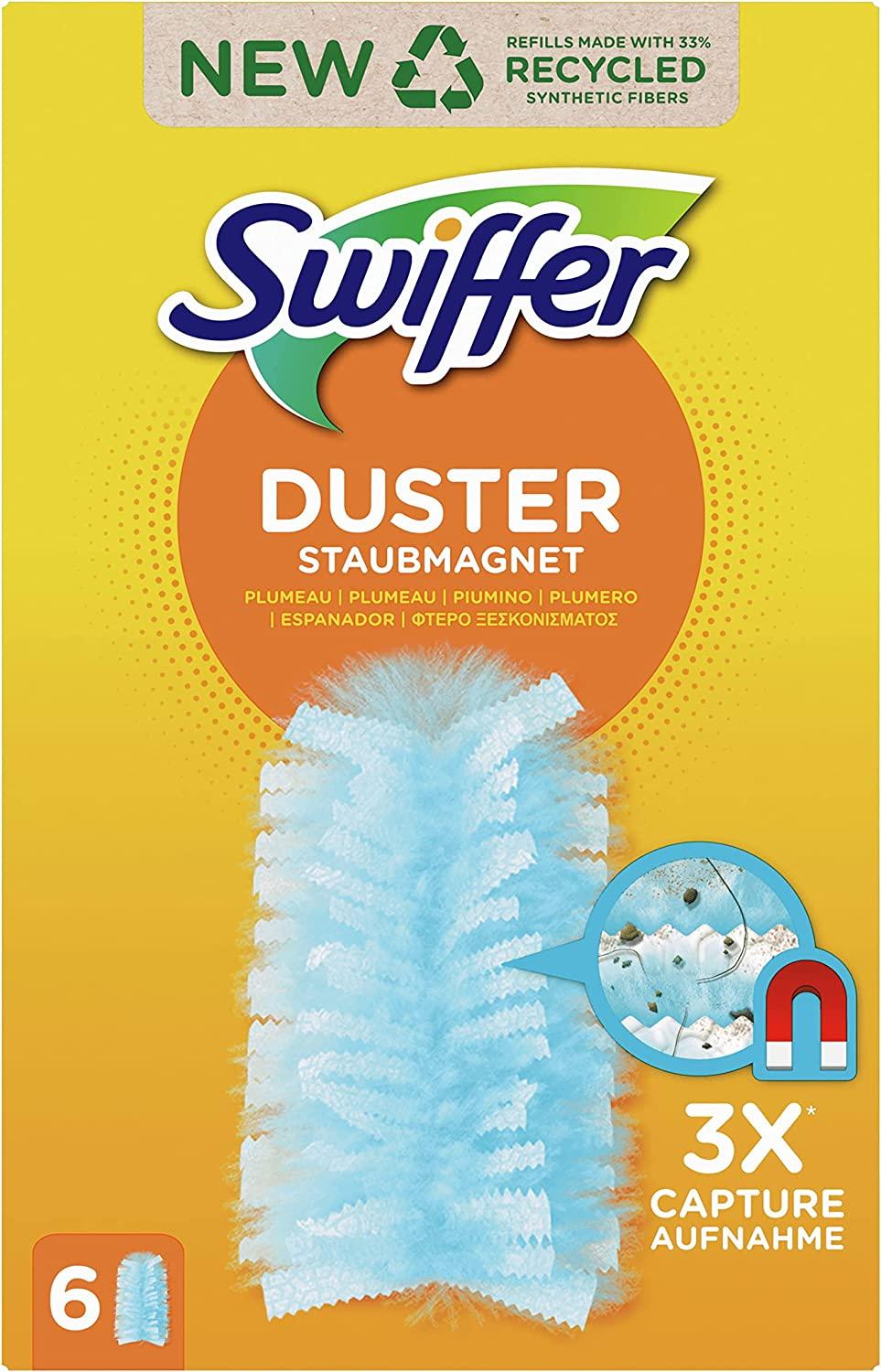 Swiffer Refill Duster, grön, påfyllningsförpackning, 6 stycken