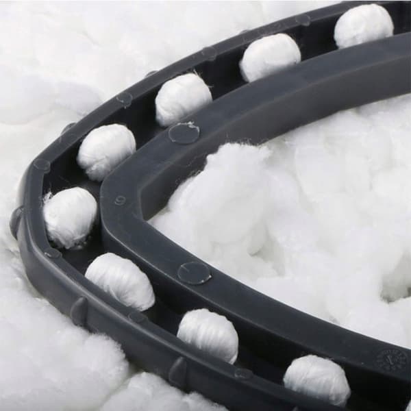 Roterande moppinlägg 38cm röd och vit