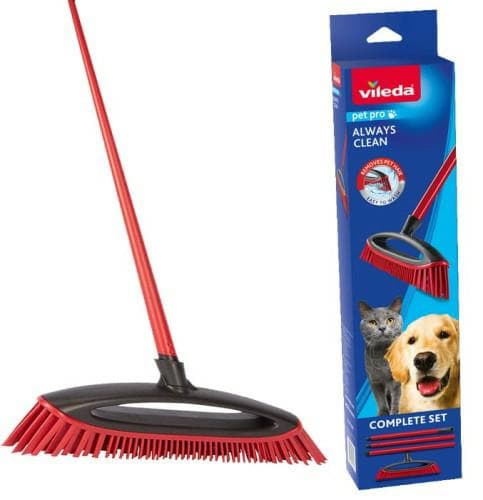 Vileda Pet Pro borste med handtagsset gummi Always Clean 174000..