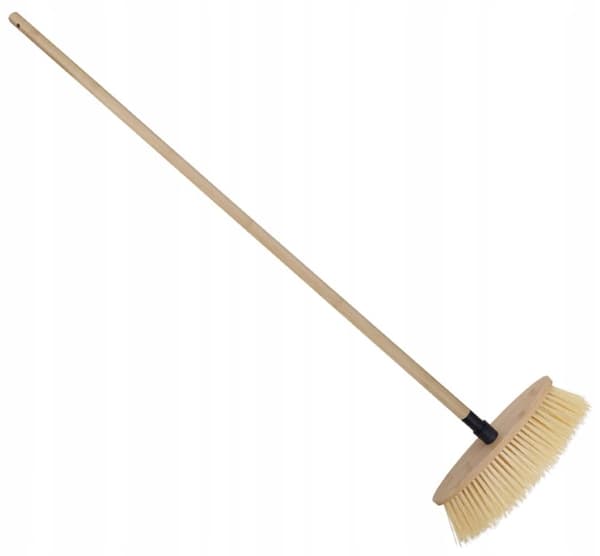 Luuta puisella kahvalla lakaisuun, pehmeät harjakset, 128,5 cm
