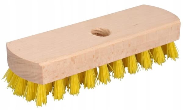 Träkvast på pinne för tvättning och skrubbning 20 cm